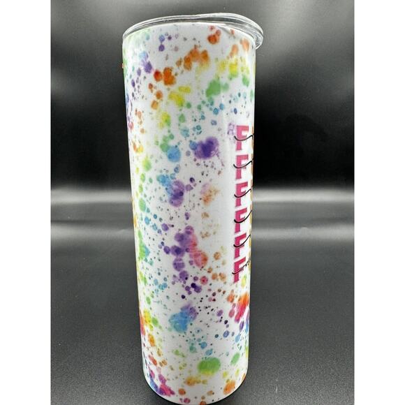 20oz skinny tumbler CUSTOM MADE stainless steel with Lid/Straw  SARCASM - Picture 3 of 6